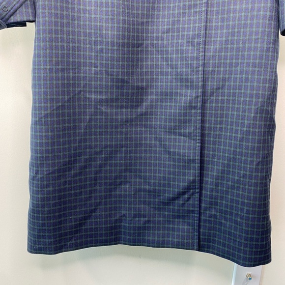 Sandro Blue Rosale Windowpane Check Woven Coat Sz 6 - Picture 8 of 16